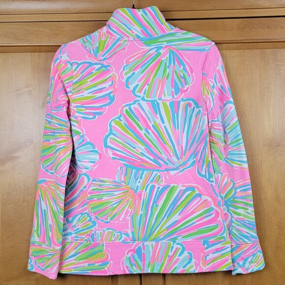 Lilly Pulitzer Reagan Pink Pout Shellabrate Full Zip Jacket - XS - Picture 5 of 12